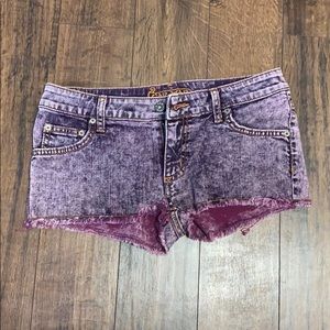 LF Carmar Acid Wash Jean Shorts